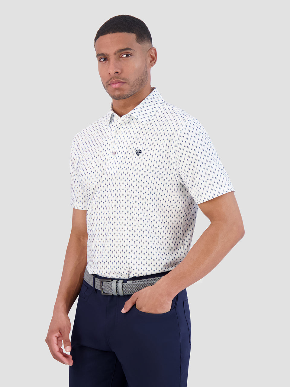 Polos Ben Sherman Chequerboard Geo Blanche | DME-29111980